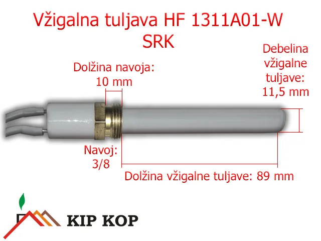 SRK HF 1311A01-W KERAMIČNI UPALJAČNI KOTIČEK ZA PEČI NA PELETE