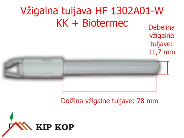 KK HF 1302A01-W KERAMIČNA VŽIGALNA TULJAVA ZA KAMINE PEČI NA PELETE