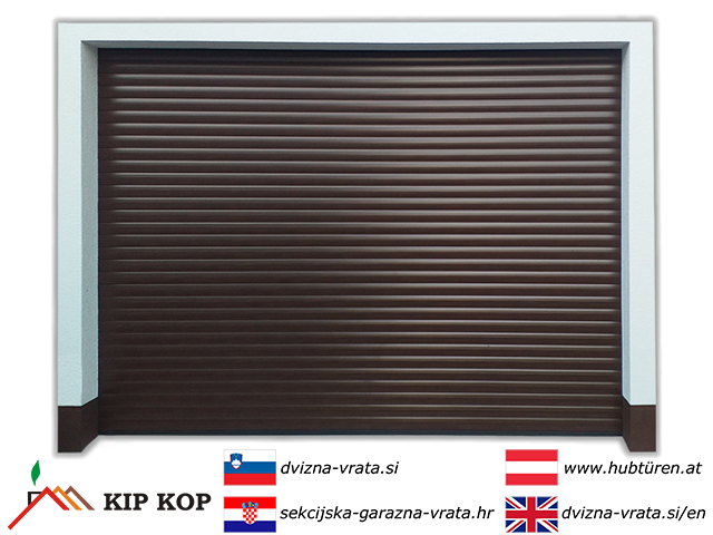 SCHWENKTOR ROLLO55 FÜR DIE GARAGE 286 X 170, FARBE BRAUN RAL 8017