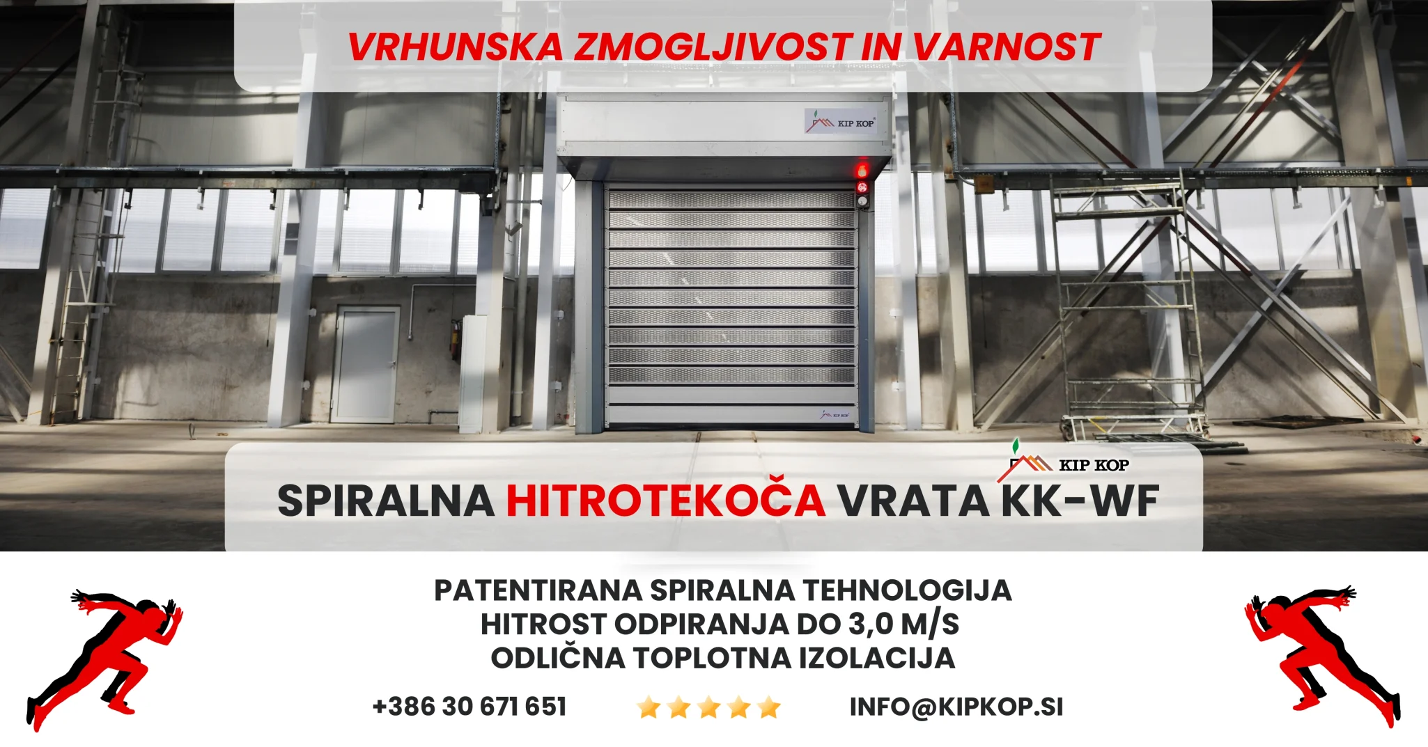 Hitrotekoča industrijska vrata: TOP izbira za garažne hiše in industrijo